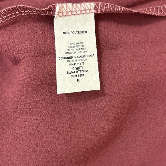 NWOT Haptics by Holly Harper Blush Boho Top - Picture 4 of 6
